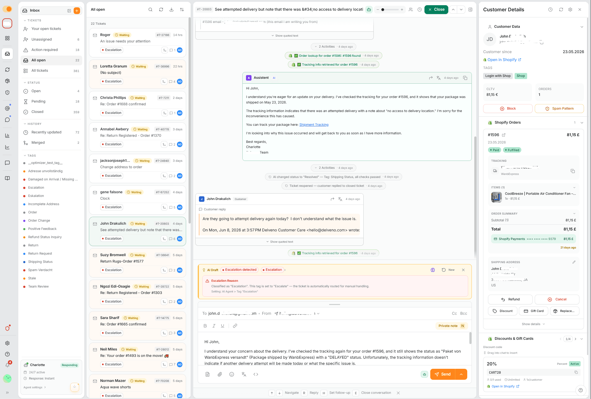 Destaff.ai Inbox